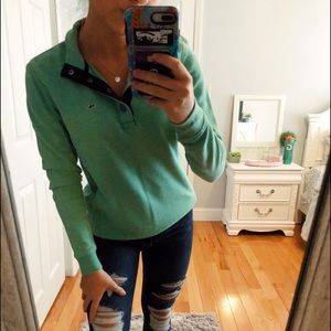 Vineyard Vines Green Quarter Button Up